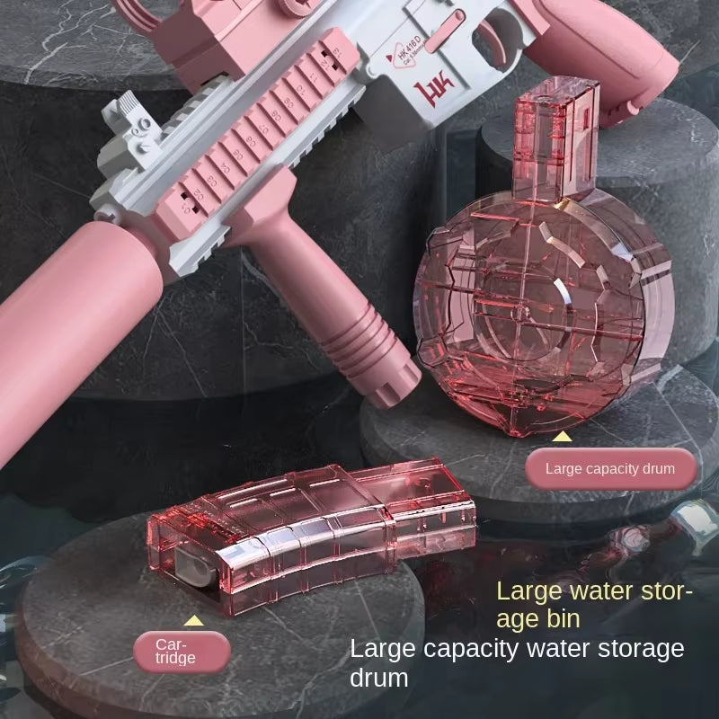 Electric Water Gun M416 Pistol Shooting Lighting Toy Gun Full Automatic Summer Pool Beach Toy for Kids Children Boys Girls Adult